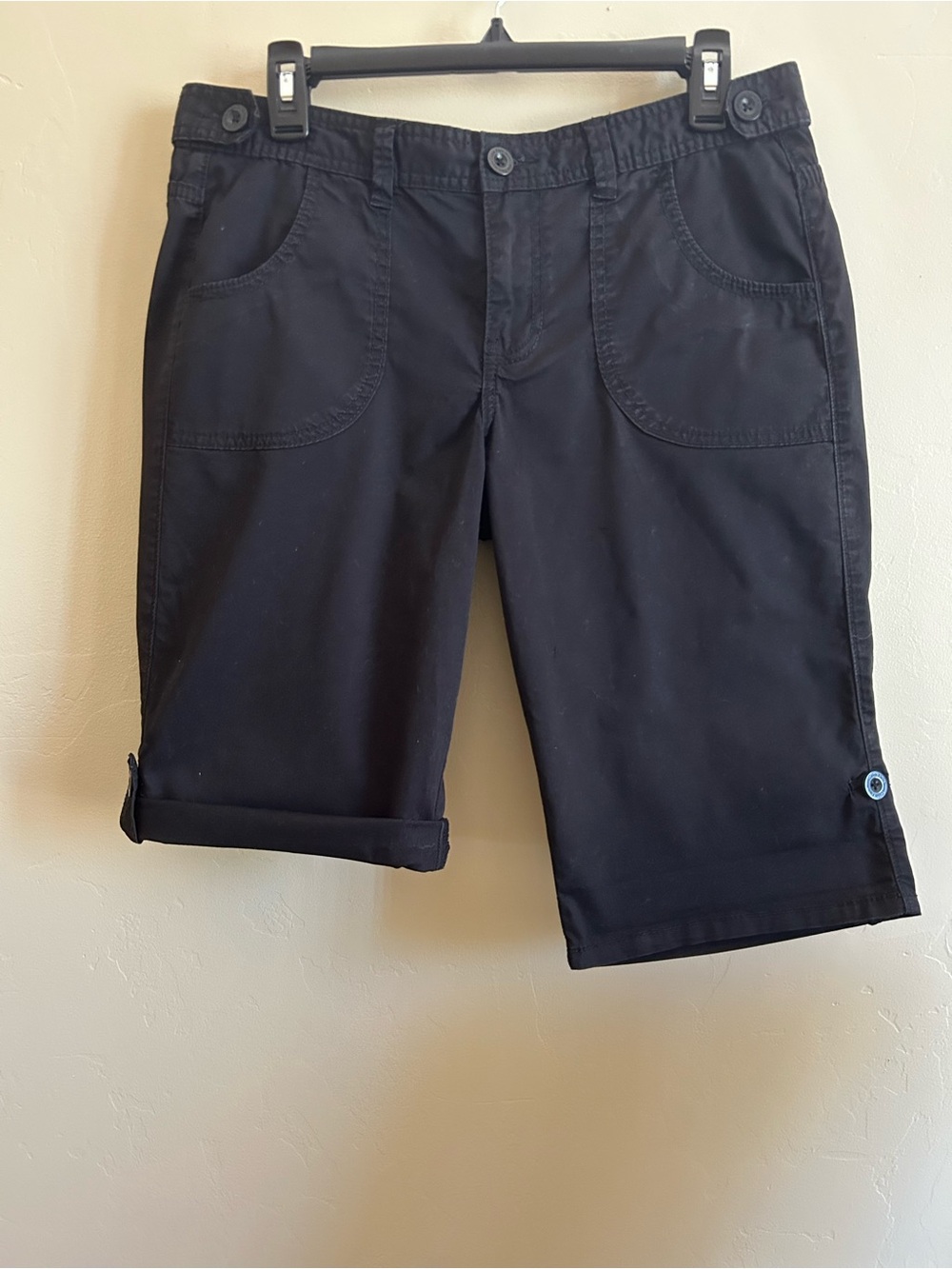 Calvin Klein Jeans Black Roll Up Walking Short